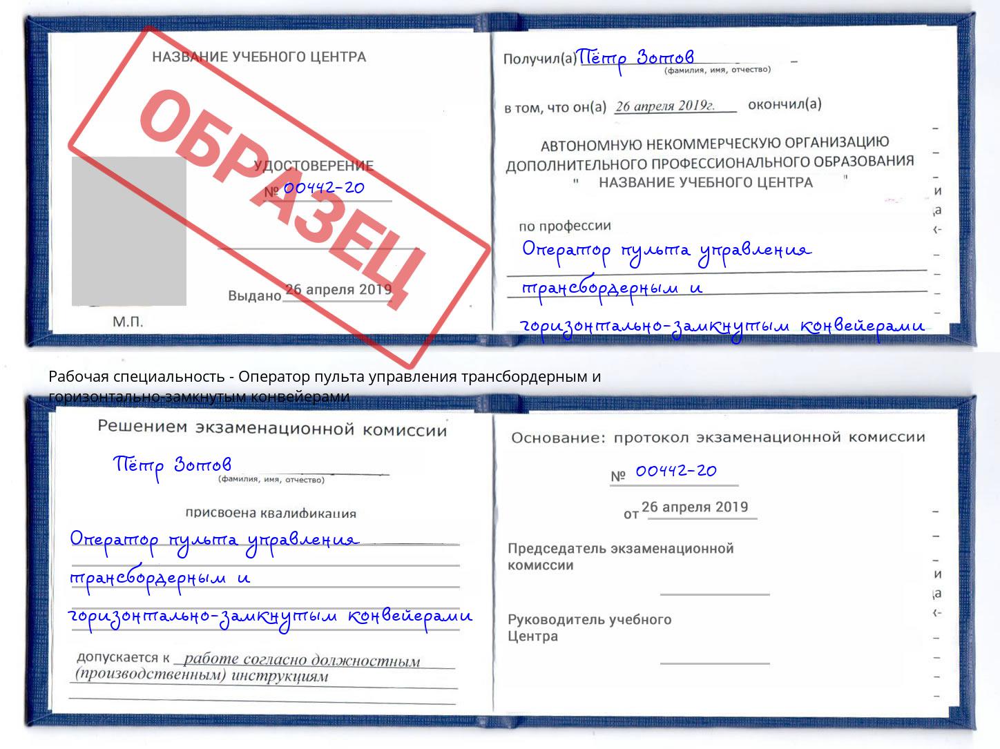 Оператор пульта управления трансбордерным и горизонтально-замкнутым конвейерами Махачкала